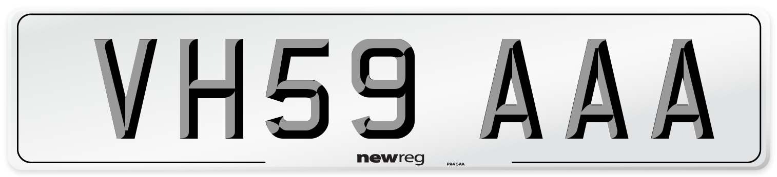 VH59 AAA Number Plate from New Reg